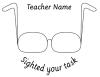 Teacher name - Sighted your task 52mm