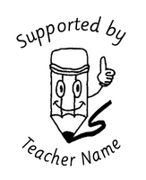 Supported by - Teacher Name Stamp